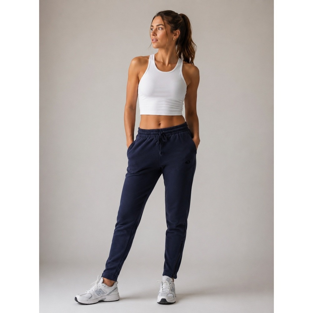 Adidas‎ Pants Womens Medium Blue All Szn Sweatpants Joggers Zip Ankles